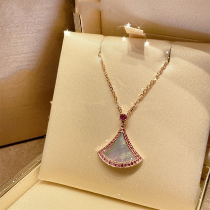 [AURORA]DREAM NECKLACE MOP DIAMOND PINK