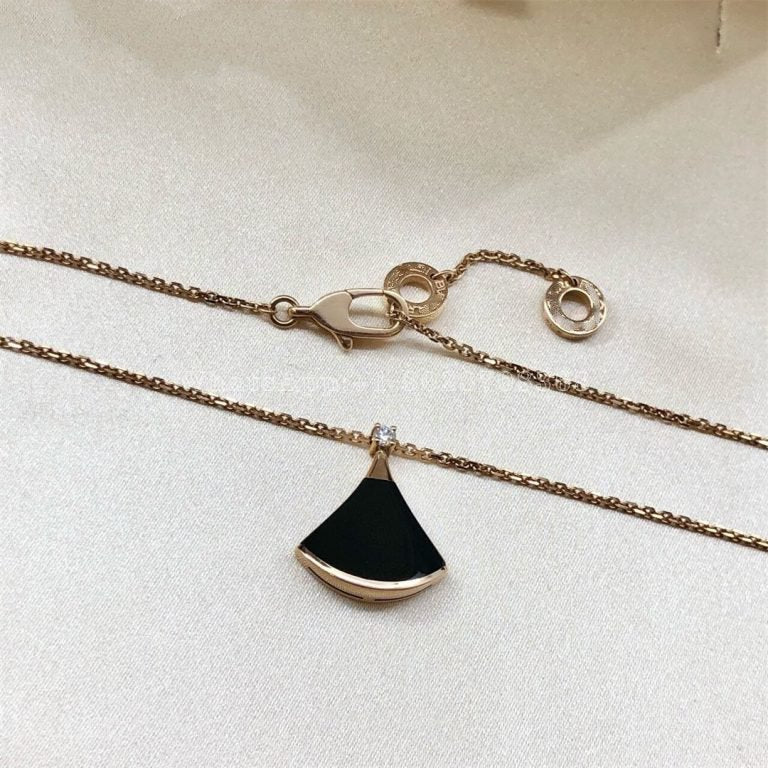 [AURORA]DREAM NECKLACE ONYX 1 DIAMOND