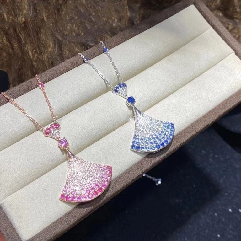 [AURORA]DREAM NECKLACK DIAMOND PINK GOLD