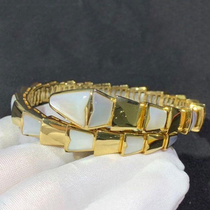 [AURORA]SERPENTI-ARMBAND MOP GOLD