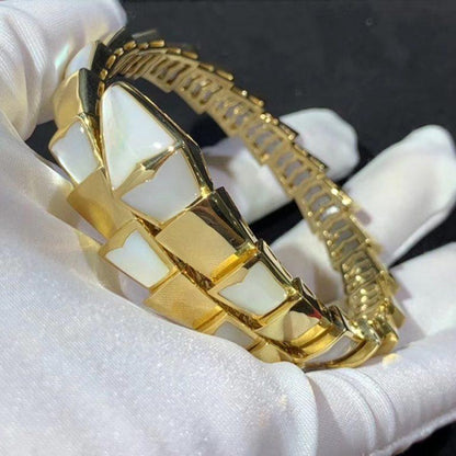 [AURORA]SERPENTI-ARMBAND MOP GOLD