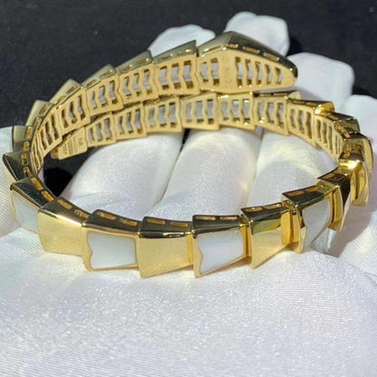 [AURORA]SERPENTI-ARMBAND MOP GOLD