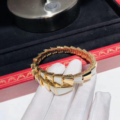 [AURORA]SERPENTI-ARMBAND MOP GOLD