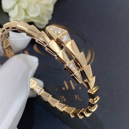 [AURORA]SERPENTI ARMBAND DIAMANTEN ROSÉGOLD
