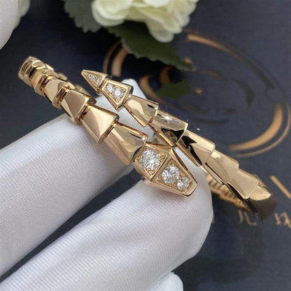 [AURORA]SERPENTI ARMBAND DIAMANTEN ROSÉGOLD
