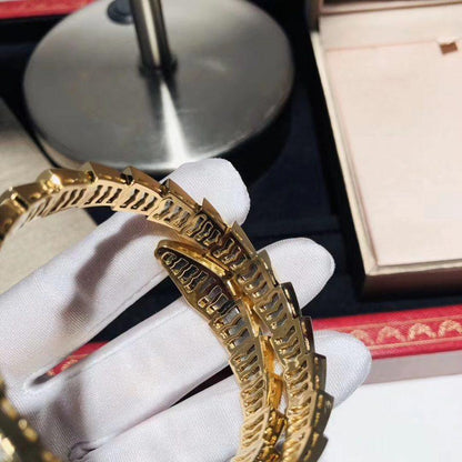 [AURORA]SERPENTI-ARMBAND 8 MM GOLDDIAMANT