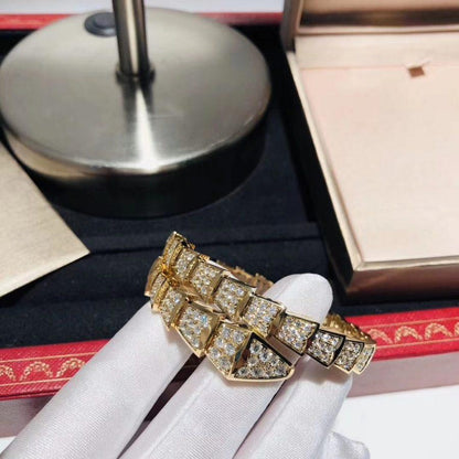 [AURORA]SERPENTI-ARMBAND 8 MM GOLDDIAMANT