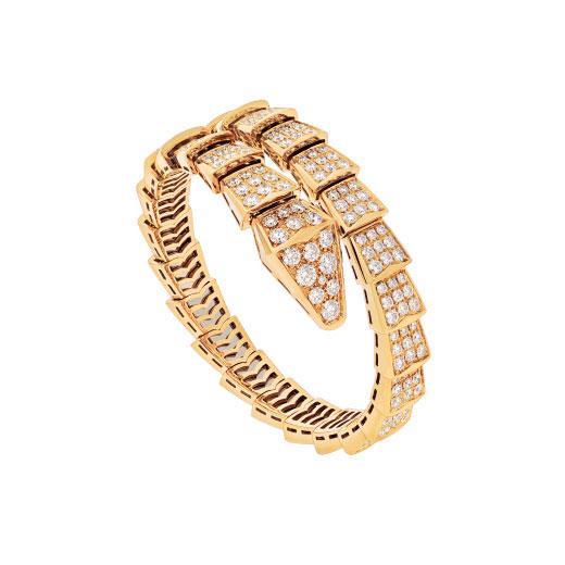 [AURORA]SERPENTI-ARMBAND 8 MM GOLDDIAMANT