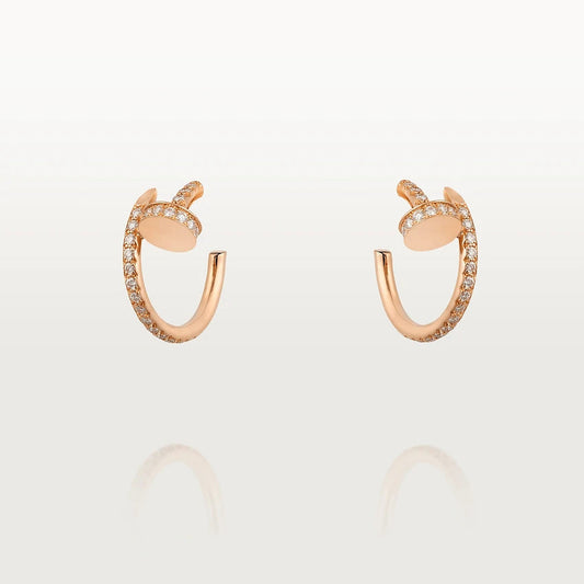 [AURORA]JUSTE EARRINGS 12.75MM PINK GOLD DIAMOND