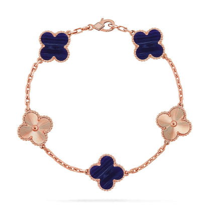 [AURORA]CLOVER 5 MOTIF PURPLE STRIPES BRACELET COLLECTION