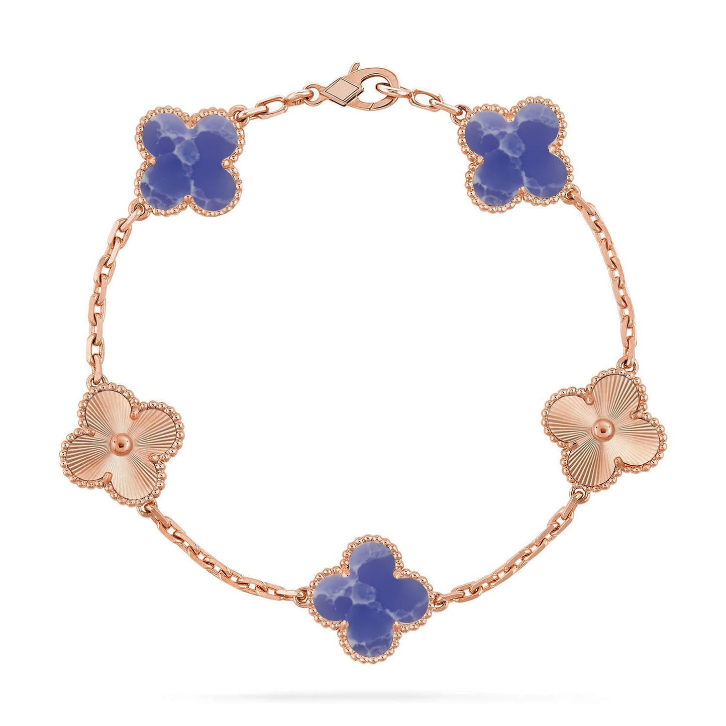 [AURORA]CLOVER 5 MOTIF BLUE VEINS BRACELET COLLECTION