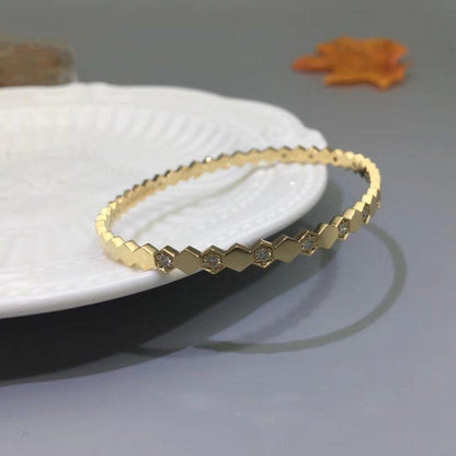 [AURORA]ビーラブ ゴールド ダイヤモンド ブレスレット
