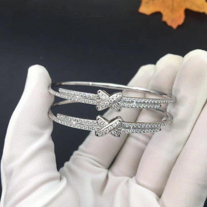 [AURORA]JEUX DE ARMBAND DIAMANTEN SILBER