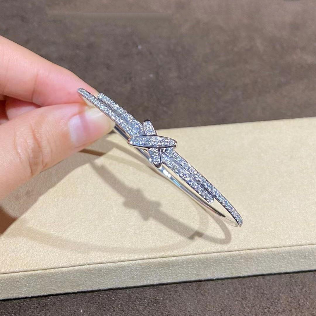 [AURORA]JEUX DE ARMBAND DIAMANTEN SILBER