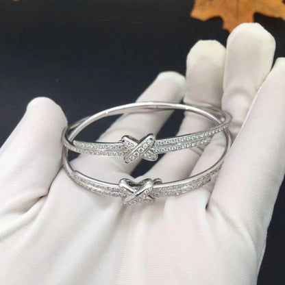 [AURORA]JEUX DE ARMBAND DIAMANTEN SILBER