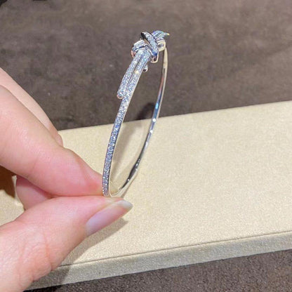 [AURORA]JEUX DE ARMBAND DIAMANTEN SILBER