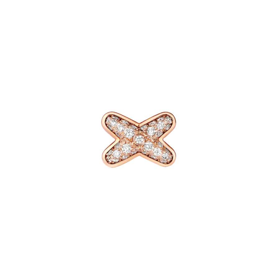[AURORA]JEUX DE ROSA GOLD-DIAMANT-OHRRINGE