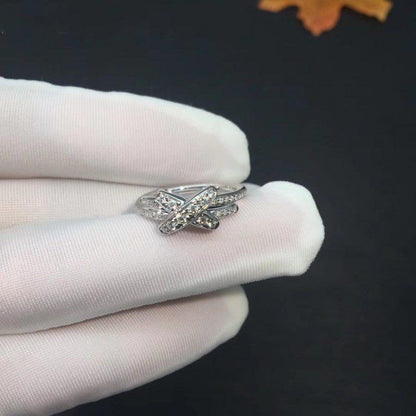 [AURORA]JEUX DE SILVER DIAMOND RING