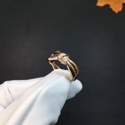 [AURORA]LIENS RING ROTGOLD DIAMANT