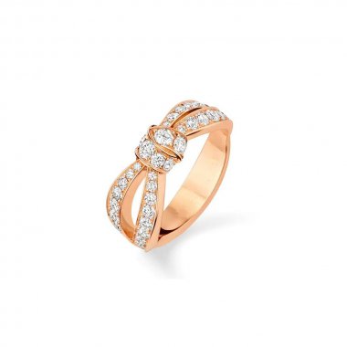 [AURORA]LIENS ROSÉGOLD-DIAMANTRING