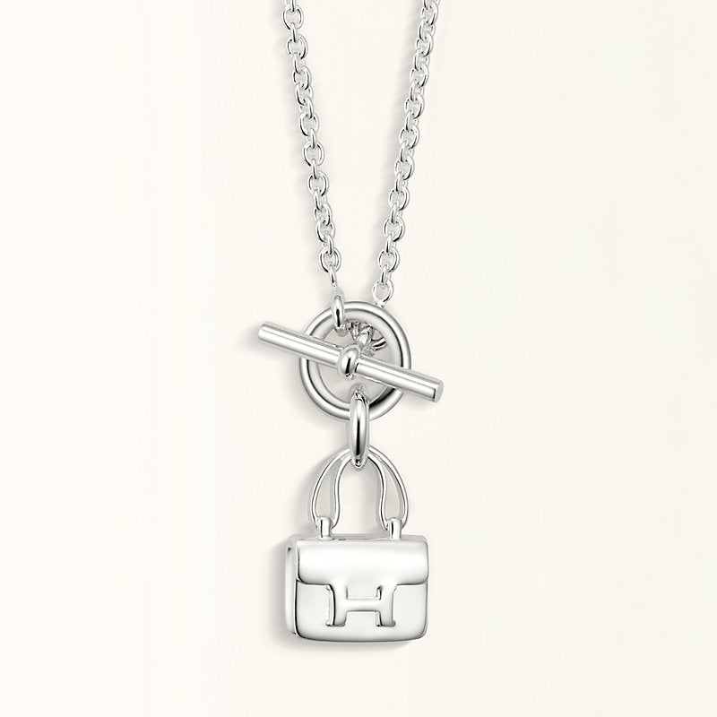 [AURORA]POP H ANHÄNGER SILBER HALSKETTE