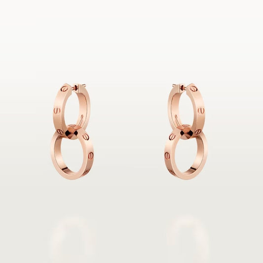 [AURORA]LOVE 3.3MM DANGLE EARRINGS