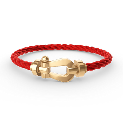[AURORA]フォース ラージホースシュー ダイヤモンドなしブレスレット ゴールド