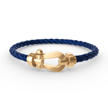 [AURORA]フォース ラージホースシュー ダイヤモンドなしブレスレット ゴールド