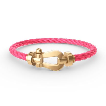 [AURORA]フォース ラージホースシュー ダイヤモンドなしブレスレット ゴールド