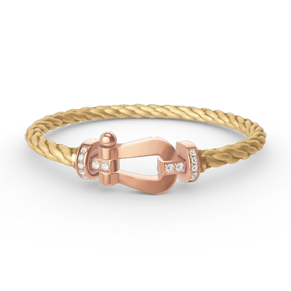 [AURORA]FORCE GROSSES HUFEISEN-HALBDIAMANTARMBAND ROSÉGOLD