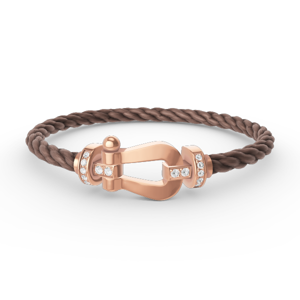 [AURORA]FORCE GROSSES HUFEISEN-HALBDIAMANTARMBAND ROSÉGOLD