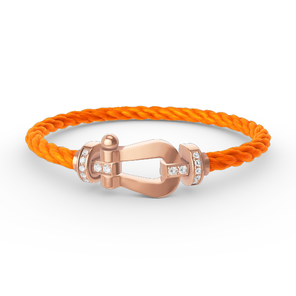 [AURORA]FORCE GROSSES HUFEISEN-HALBDIAMANTARMBAND ROSÉGOLD