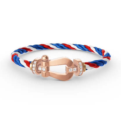 [AURORA]FORCE GROSSES HUFEISEN-HALBDIAMANTARMBAND ROSÉGOLD