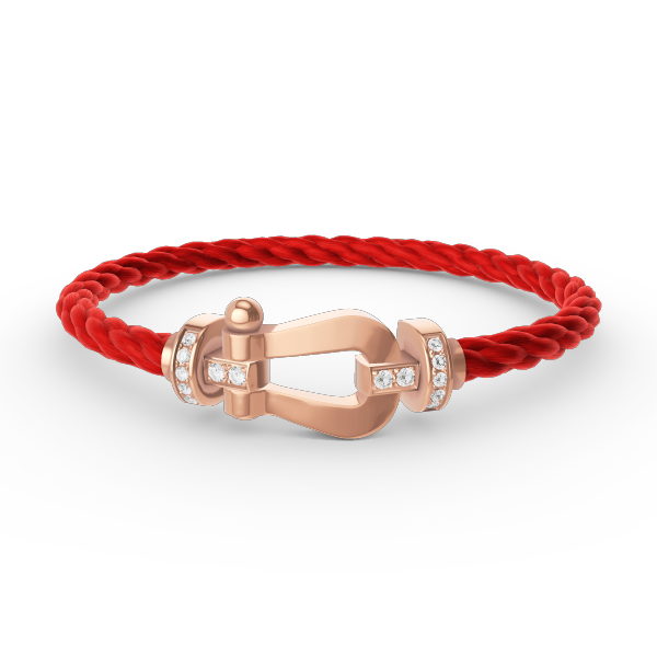 [AURORA]FORCE GROSSES HUFEISEN-HALBDIAMANTARMBAND ROSÉGOLD