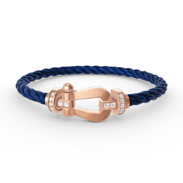 [AURORA]FORCE GROSSES HUFEISEN-HALBDIAMANTARMBAND ROSÉGOLD