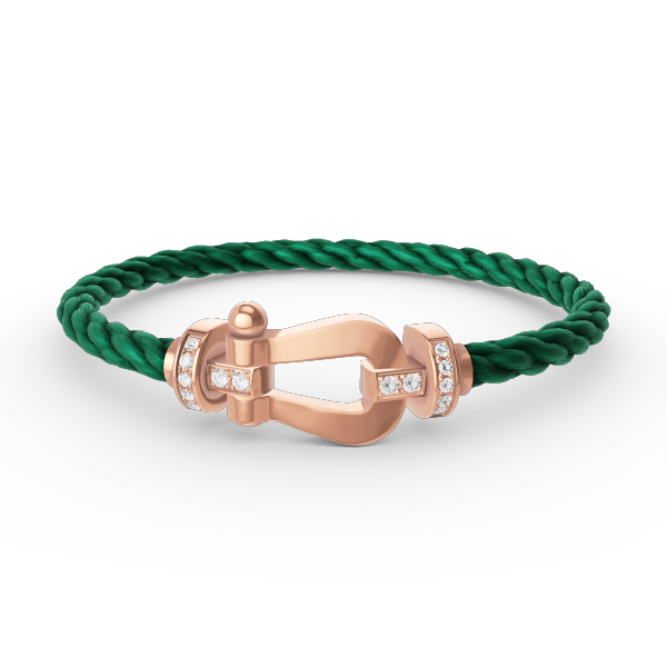 [AURORA]FORCE GROSSES HUFEISEN-HALBDIAMANTARMBAND ROSÉGOLD