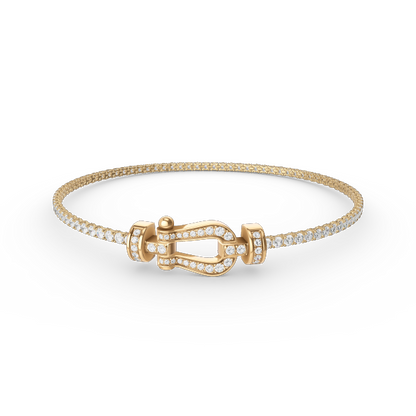 [AURORA]FORCE HORSESHOE DIAMOND TENNISARMBAND