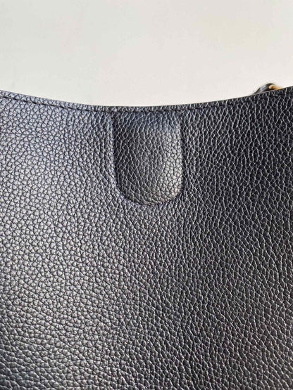SANGLE SEAU BUCKET 24 BAG BLACK CALFSKIN