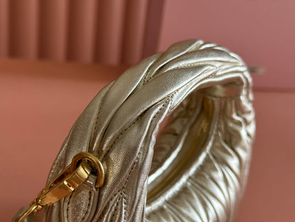 WANDER MATELASSÉ NAPPA MINI BAG 18 IN GOLDEN LAMBSKIN