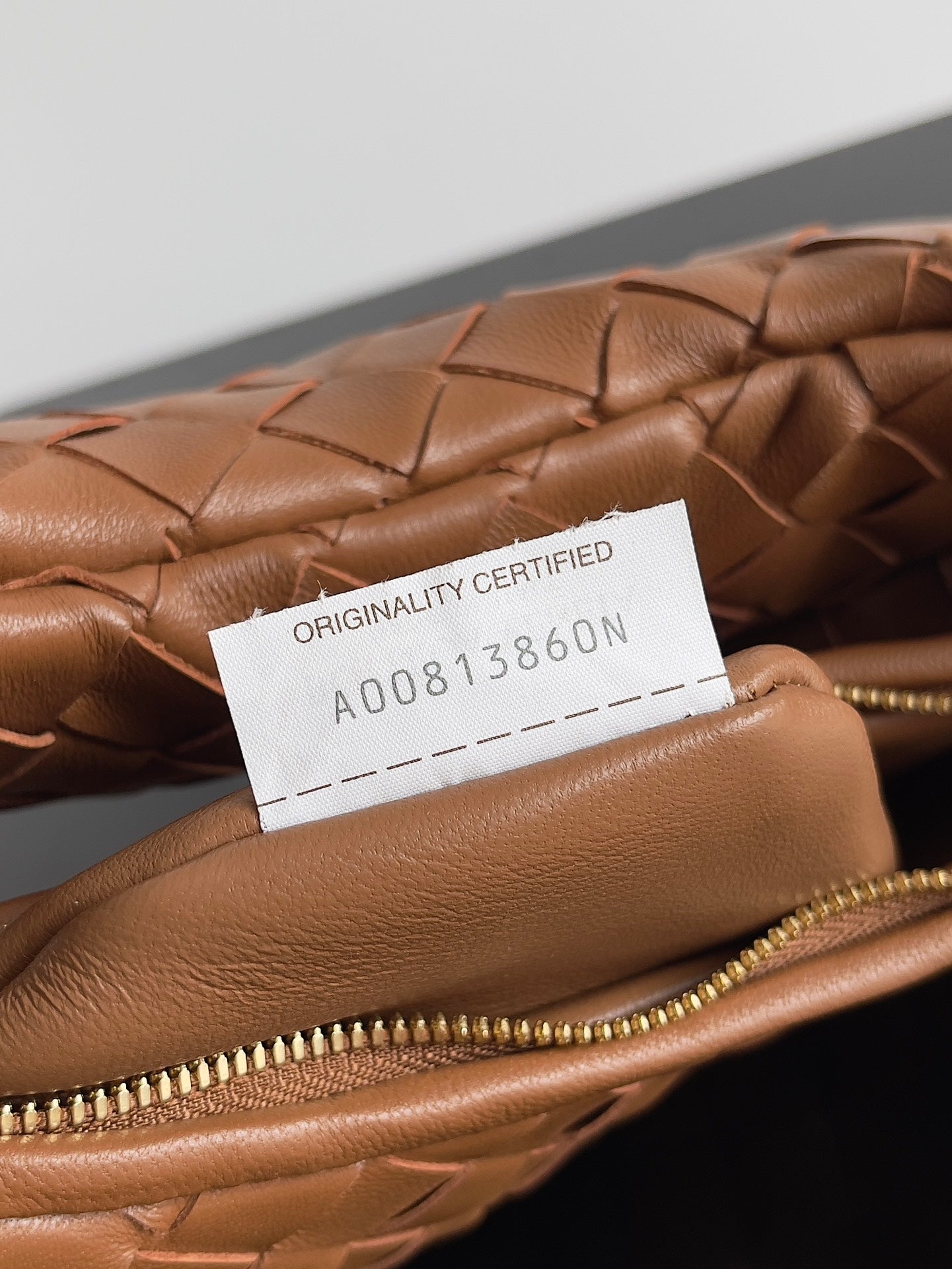 SMALL GEMELLI 24 IN BRONZE BROWN LAMBSKIN