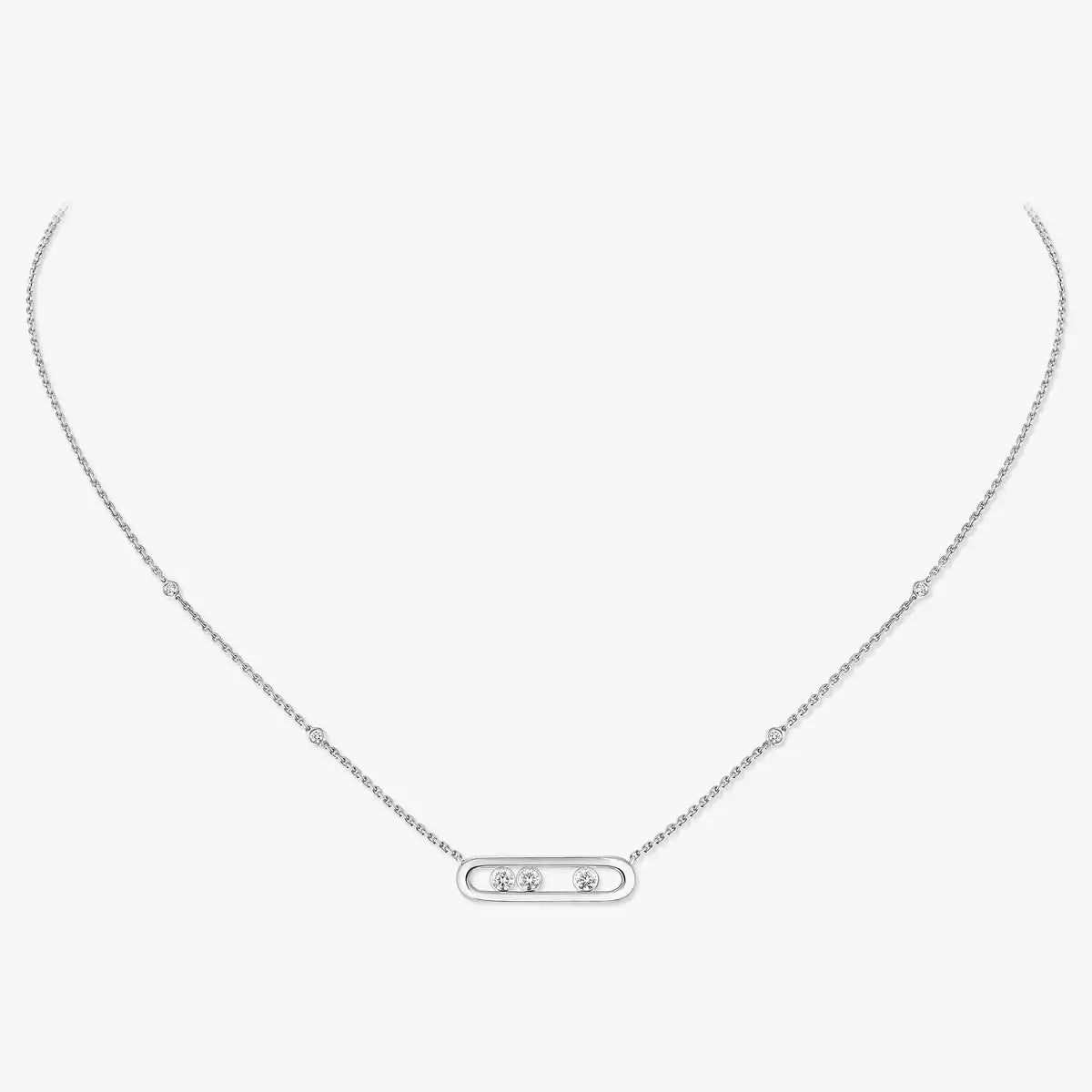 [AURORA] Baby Move Gold Diamond Necklace