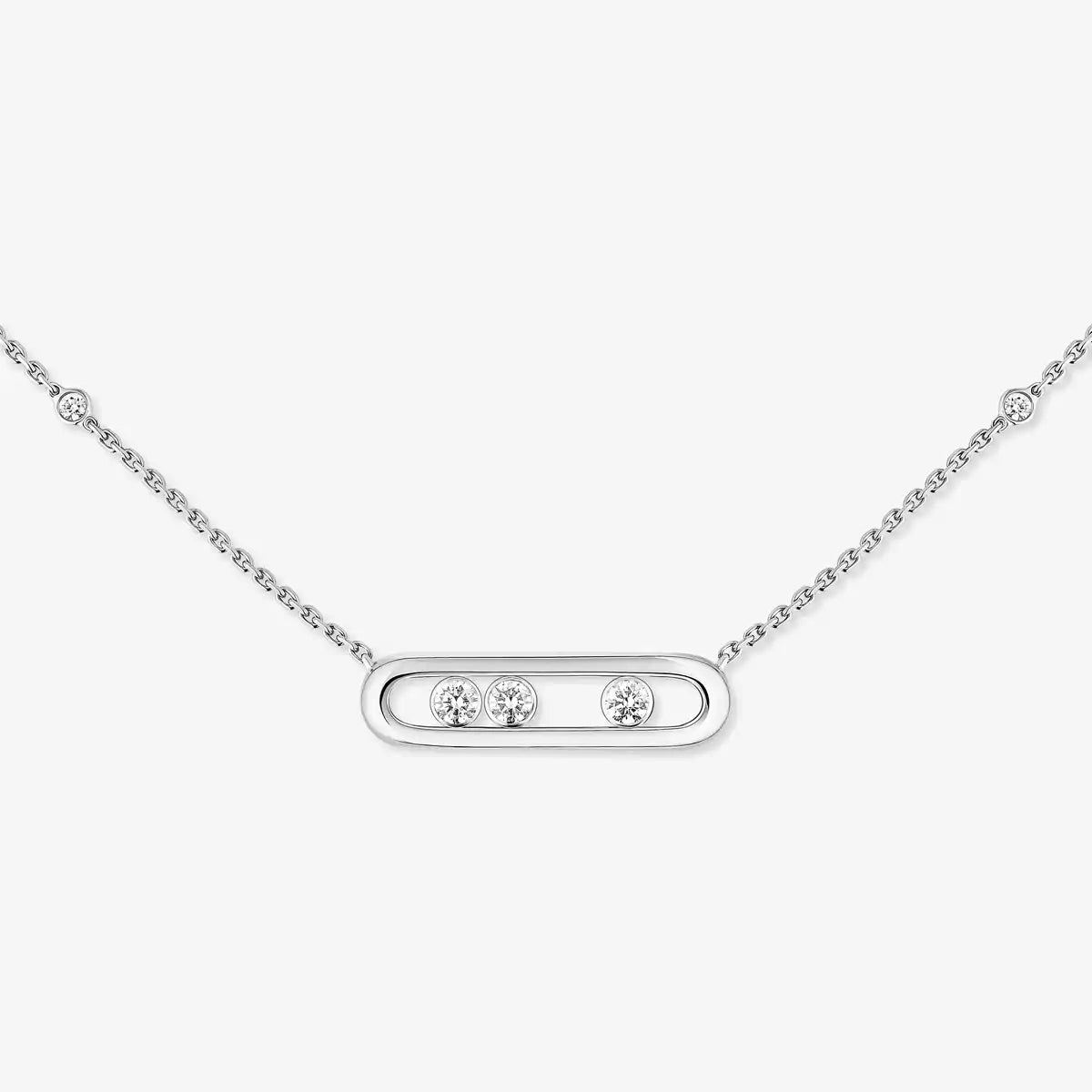 [AURORA] Baby Move Gold Diamond Necklace