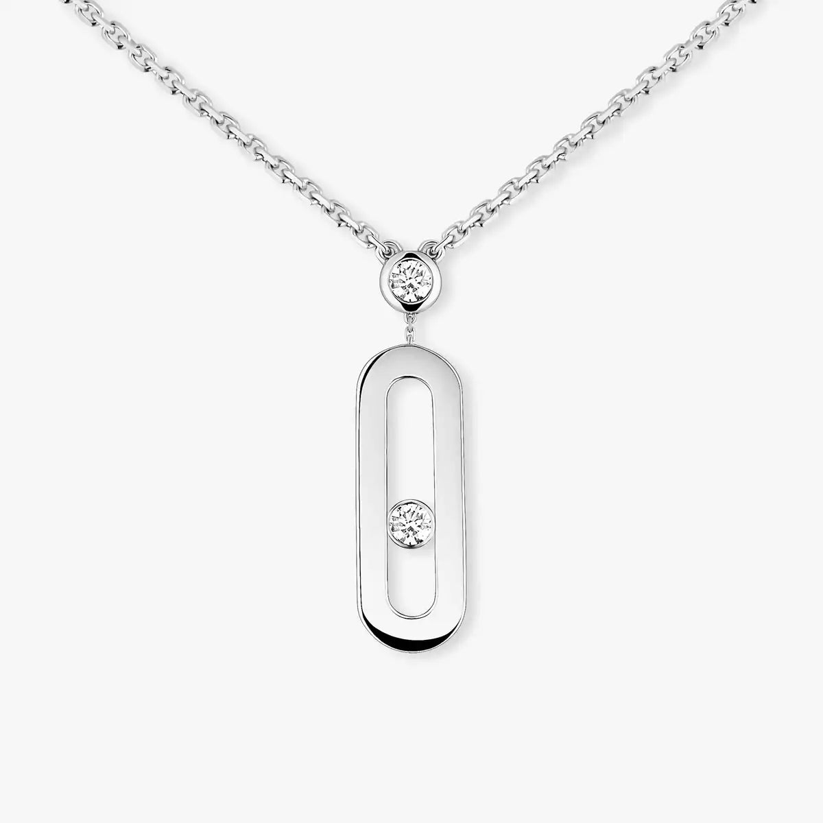 [AURORA] Move Uno Gold Diamond Long Necklace