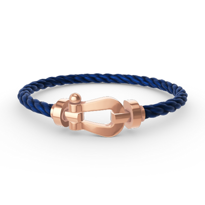 [AURORA]フォース ラージホースシュー ダイヤモンドなしブレスレット ローズゴールド
