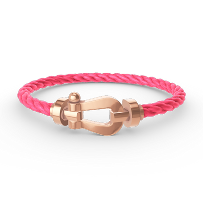 [AURORA]フォース ラージホースシュー ダイヤモンドなしブレスレット ローズゴールド
