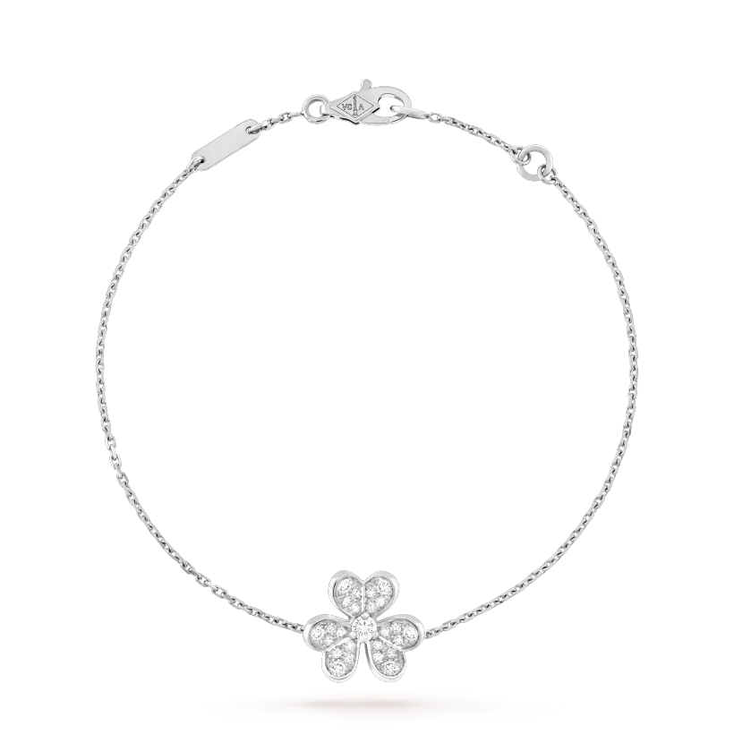 [basloveJW]FRIVOLE SILBERNES BLUMEN-DIAMANTARMBAND 