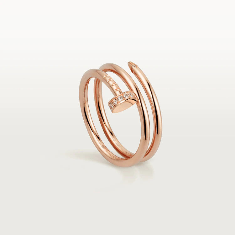 [AURORA]JUSTE リング 1.8mm ピンクゴールド ダブルロウ